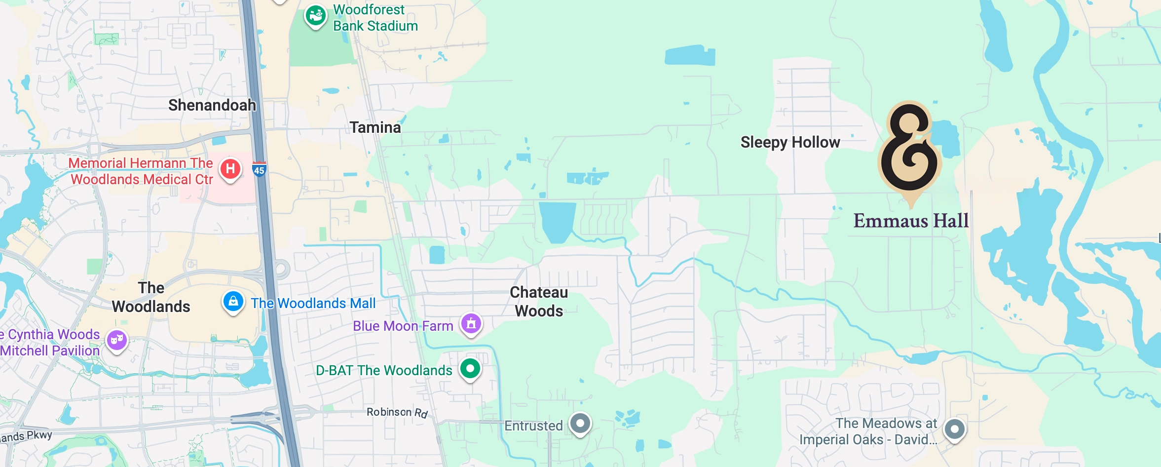 google map to emmaus image
